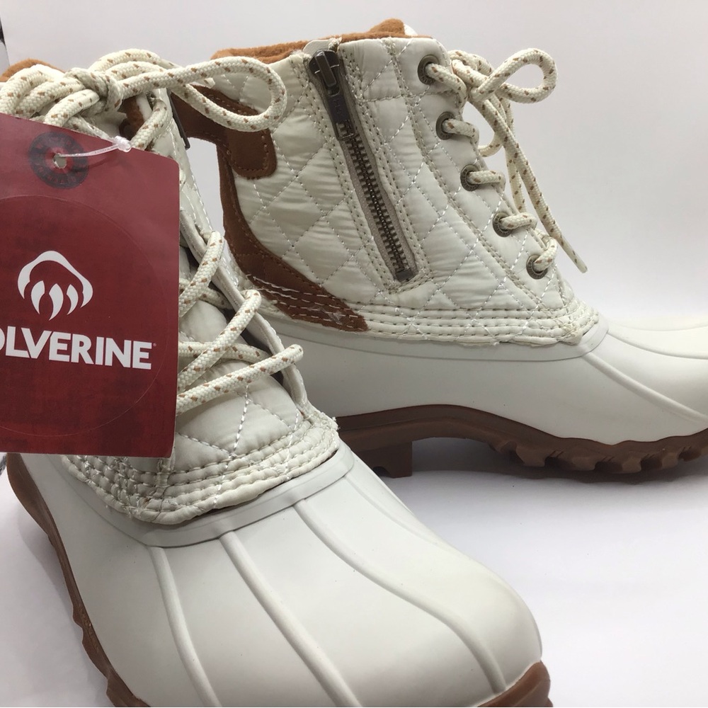 Wolverine Women's White Quilted Boots